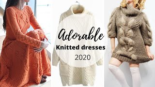 Knitted dresses 2020 // Outfit ideas with knit dress