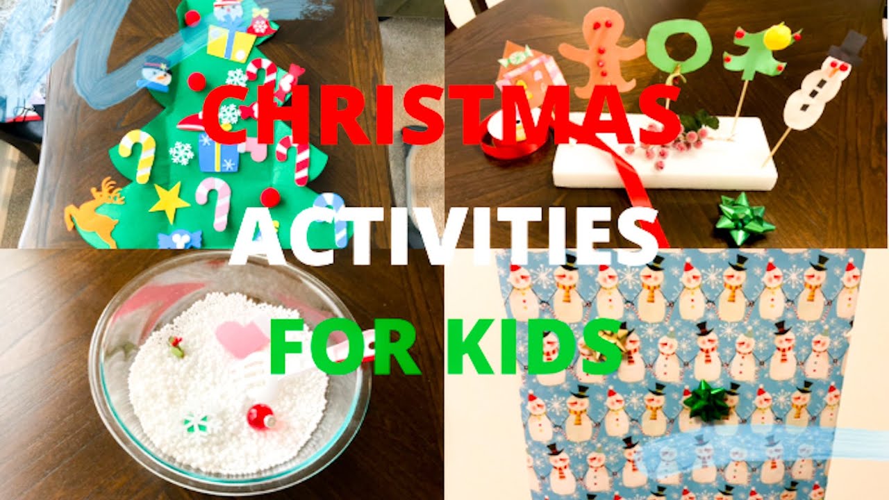CHRISTMAS ACTIVITIES FOR KIDS | CHRISTMAS CRAFTS