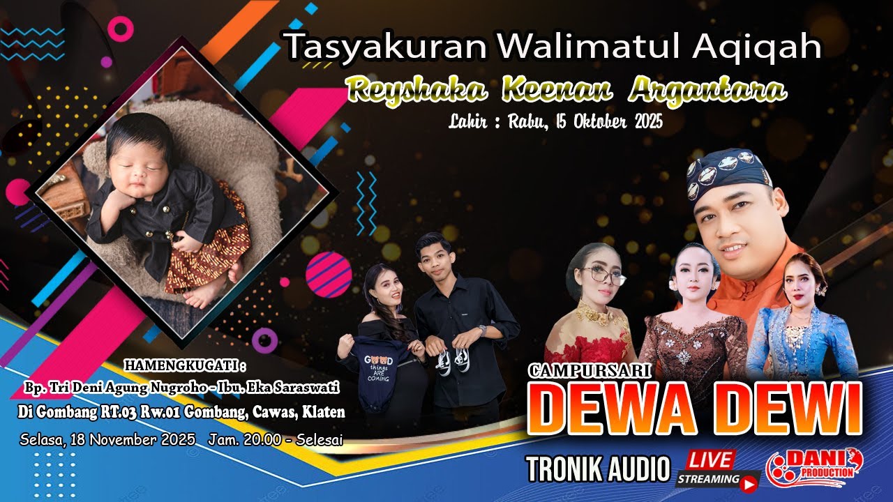 🔴Live CS. DEWA DEWI - Tasyakuran Aqiqah 