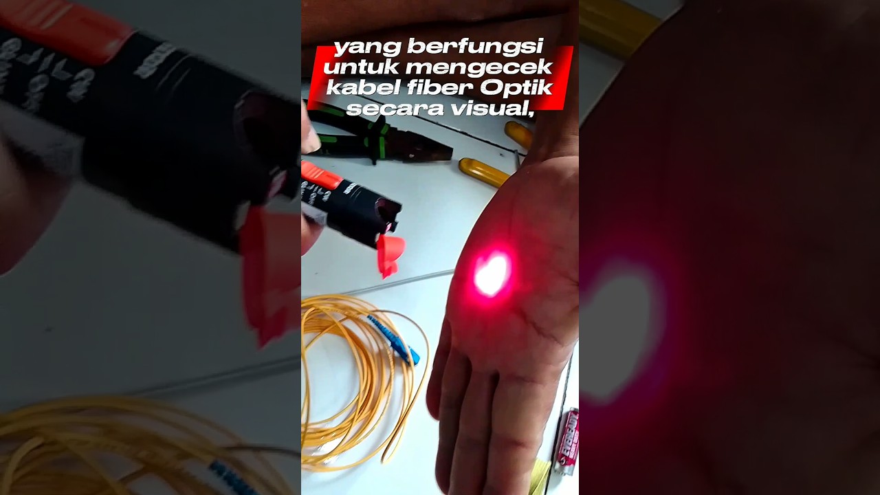 Rahasia WiFi Rumah! Cara Cek Kabel Fiber Optik Pakai VFL (Visual Fault Locator) 