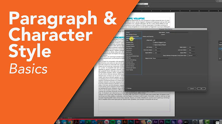 InDesign 2021 Tutorial - Paragraph Styles & Character Style Basics