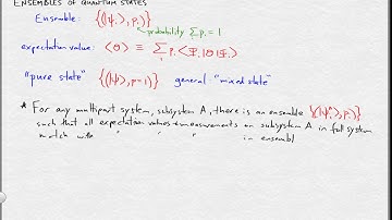 Quantum Subsystems, Entanglement, Ensembles, and Measurement IV: Ensembles of quantum states