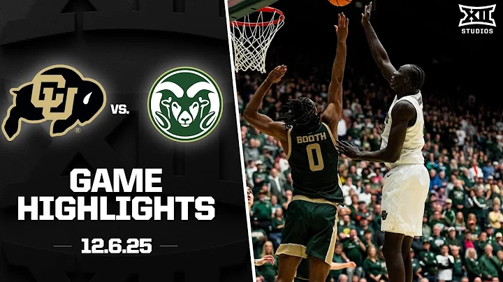 Colorado vs. Colorado State Game Highlights | 2025-26 Big 12 Men's Basketball