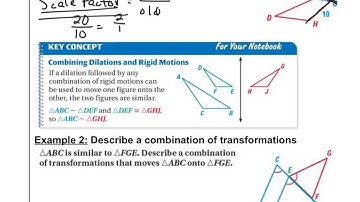 6.2 Relate Transformations and Similarity