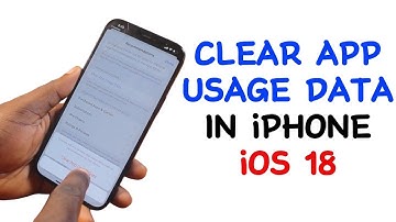 How to Clear App Usage Data in iPhone iOS 18