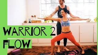 LOCKDOWN VINYASA FLOW - IMPROVE YOUR yoga PRACTICE | Build up to WARRIOR 2 pose | 40 min sequence.