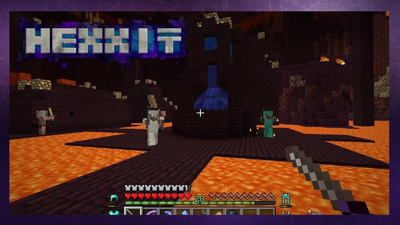 Minecraft Nether Raid Hexxit | Ep. 13: Nether Raid - YouTube