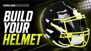 Custom 3D Football Helmet Template for Photoshop | ProLine Helmet Builder Custom 3D Football Helmet Template for Photoshop | ProLine Helmet Builder