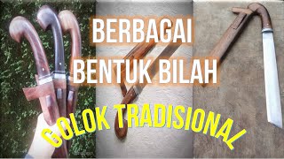 6 Bentuk Bilah Golok tradisional