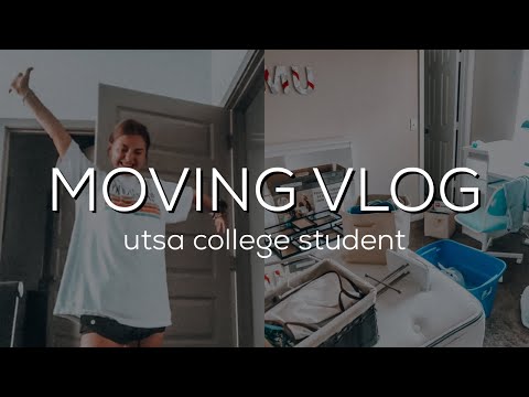 APARTMENT MOVING VLOG | UTSA college student