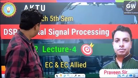 [BEC503 Digital Signal Processing][DSP UNIT-2]DSP U-2 Lec-4 