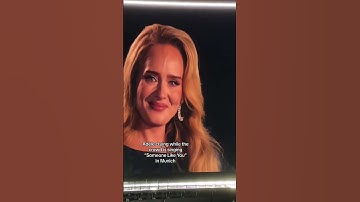 Thumbnail of Adele Someone like you in Munich live #adele #someonelikeyou #munich #live #liveperformance #music