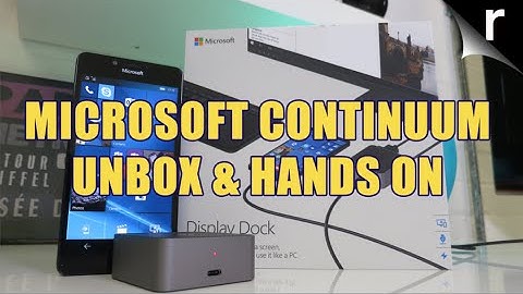Microsoft Continuum Display Dock unboxing and hands-on