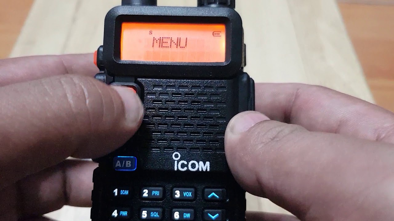 วิธีปิดเสียงคนพูด Icom V90