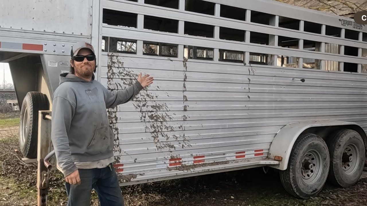 Aluminum Stock Trailer Repair - YouTube