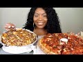 PEPPERONI AND BACON PZZA WITH LOADED MEGA STEAK FRIES MUKBANG!!!