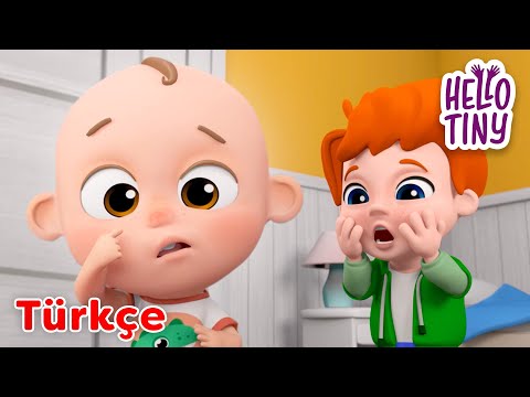 Ay Ay Canım Acıdı Şarkısı 🤕 | Bebekler için şarkılar | Hello Tiny Türkçe