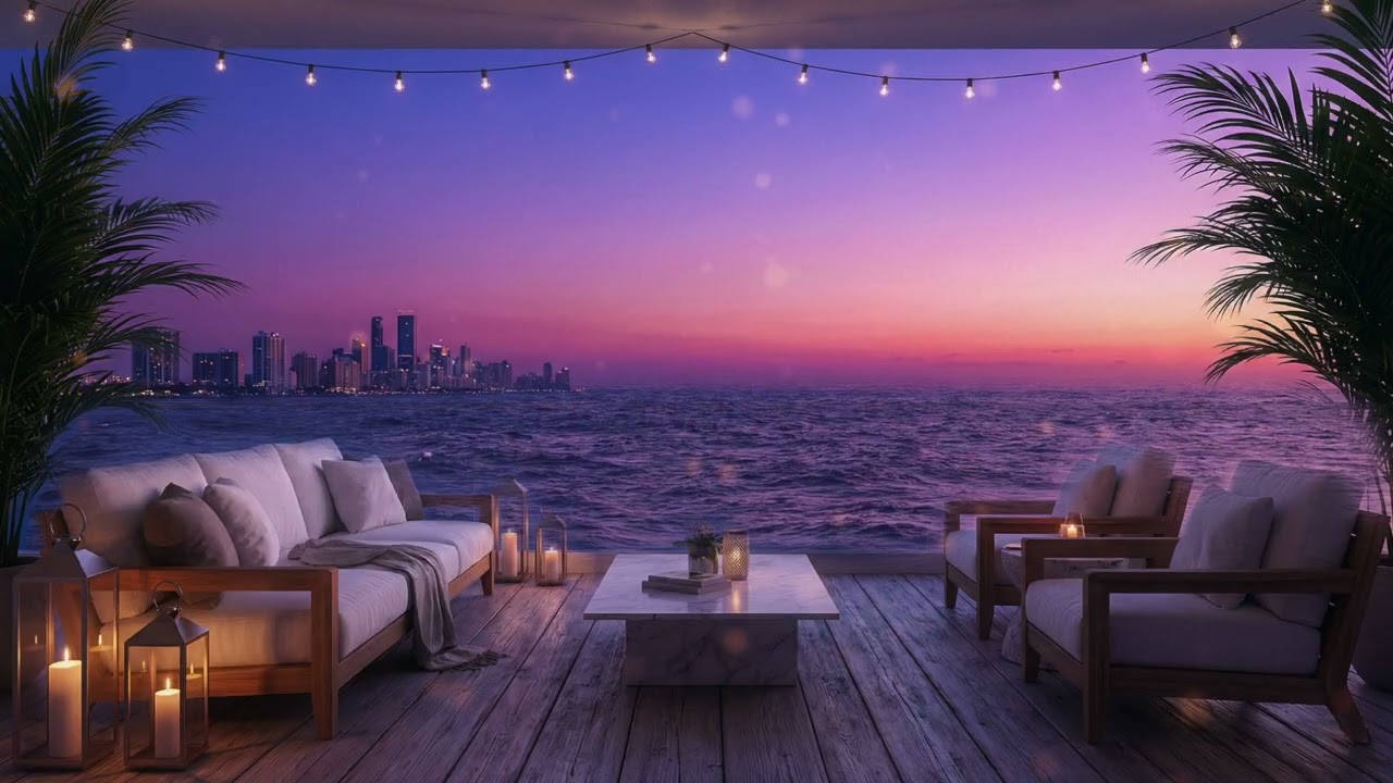 Miami After Sunset 🌙 – Deep Night Ocean Sounds | Sleep 💤