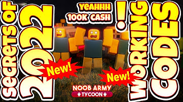 NEW CODES Noob Army Tycoon By Thinking Project, Roblox GAME, ALL SECRET CODES, ALL WORKING CODES