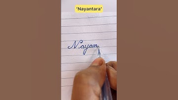 ‘Nayantara’ name in cursive writing ✍️ #youtubeshorts #viral #trending #shortvideo #shorts #short
