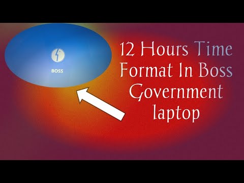 How to set time Format in Boss os |Government Laptop in Tamil