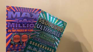 Sunday evening NC lottery scratch session