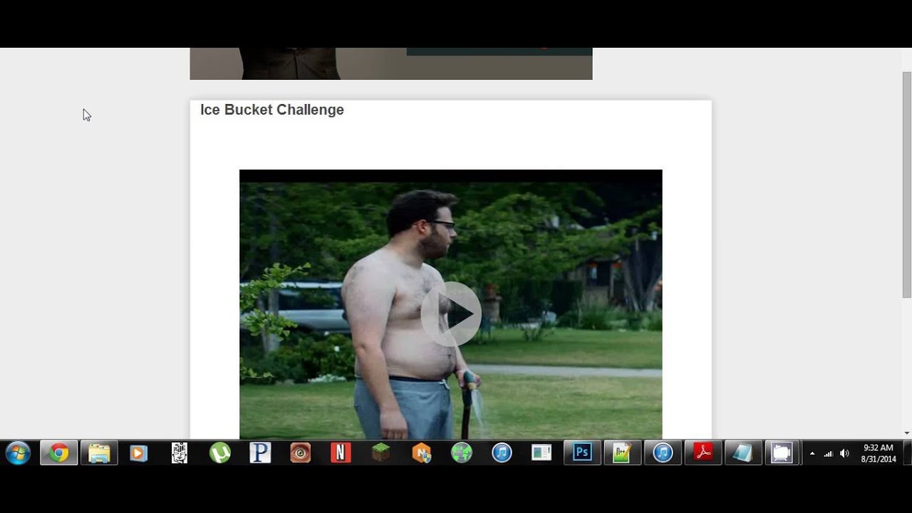 Seth Rogen does the Ice Bucket Challenge! YouTube