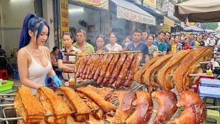Vietnam’s Crispy Pork Belly BBQ Draws Huge Crowds Every Afternoon – Street Food Magic