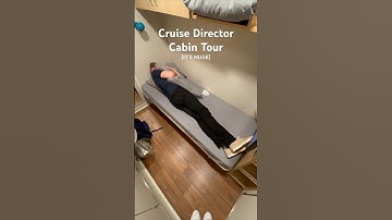 Cruise Directors get HUGE cabins compared to crew. Here