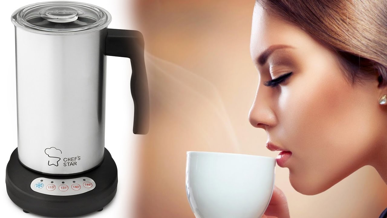 Chef's Star Automatic Electric Milk Frother Features Review YouTube