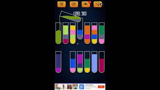 Water Sort Puzzle - Color Liquid Sorting Game Level 503 Solution