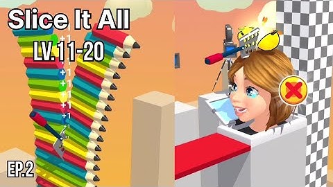 Slice It All Gameplay! Satisfying and Relaxing ASMR Slicing Video level.11-20 ep.2