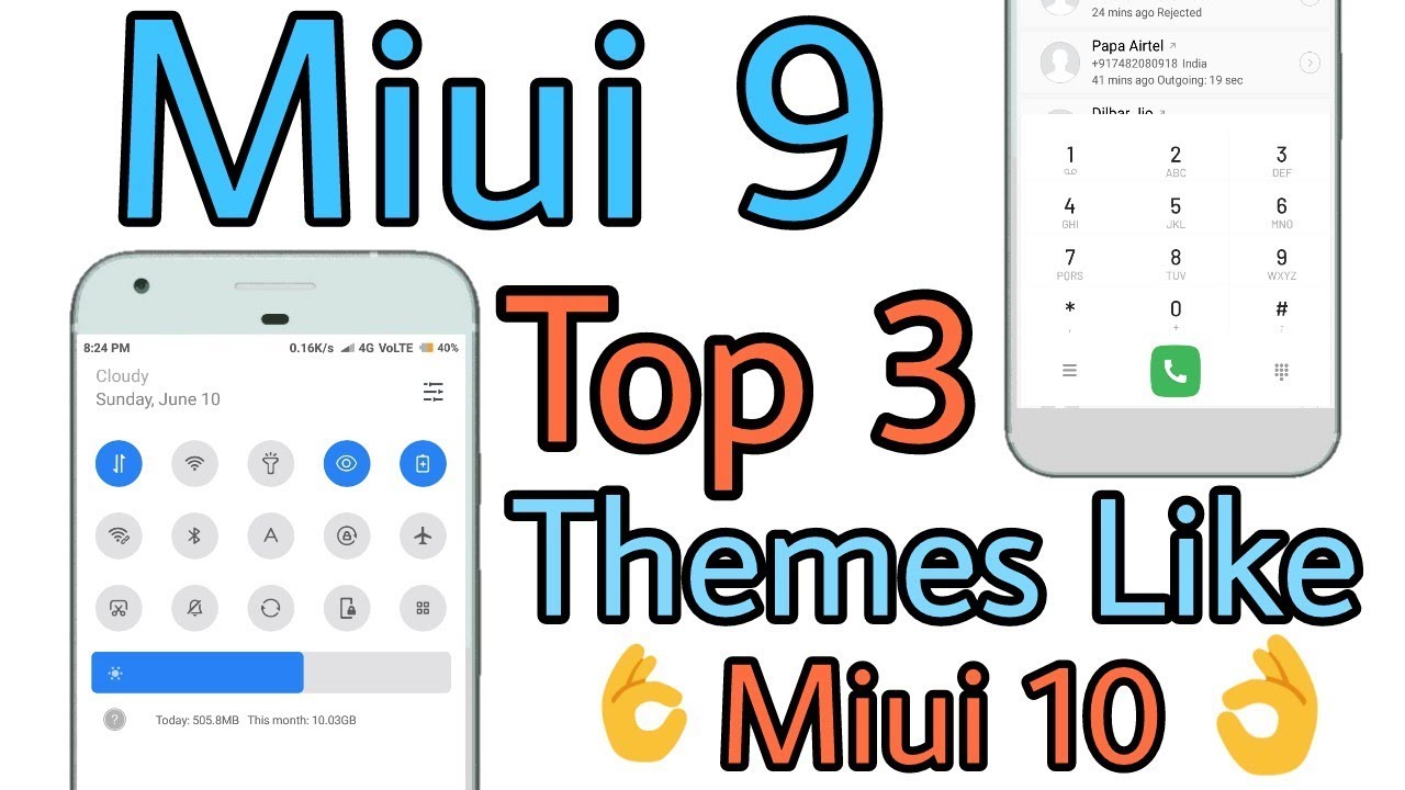 Miui 9 Top 3 Themes Like Miui 10