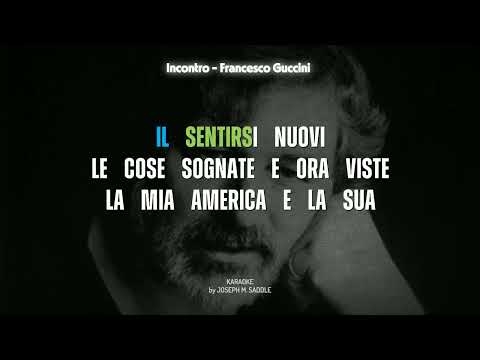 Video Incontro di Francesco Guccini - KARAOKE