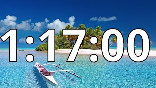 1 Hour 17 Minutes Countdown Timer With Alarm Sound At the End (Simple Beep)