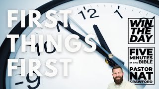 First Things First - Nat Crawford