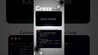 Crazy Portfolio Website 🤯🔥 | HTML CSS JavaScript #shorts