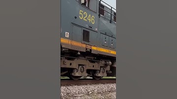 CSX 5246 ES40DC leads northbound M526-30 on the A & WP subdivision in Newnan, Ga!!