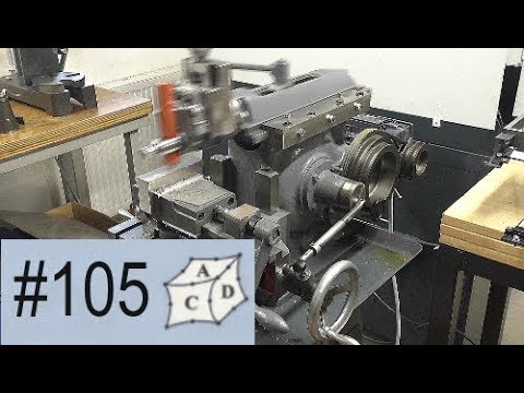 Shaping with a small shaping machine, a shaper. 