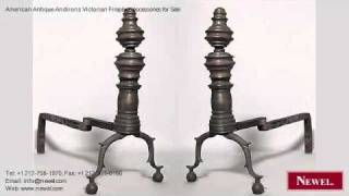 American Antique Andirons Victorian Fireplace Accessories