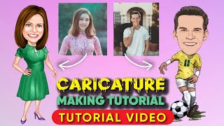 CARICATURE PHOTO EDITING TUTORIAL USING PICSART & TOONAPP IN MOBILE 🤩 TUTORIAL VIDEO screenshot 5