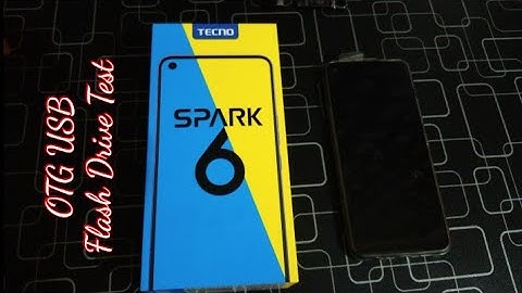 Tecno Spark 6 OTG USB Flash Drive Test