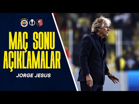 Teknik Direktörümüz Jorge Jesus'tan Maç Sonu Açıklamalar