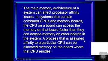 Sec 5.5.2.  Processor Affinity
