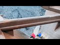 Barge unloading 4700 tons of coal - Part 2 - Relaxed coal flow - Vlog of work on the barge