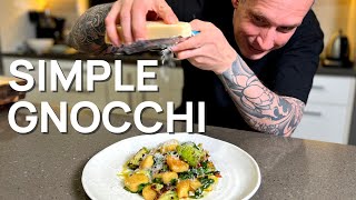 Easy gnocchi with rainbow chard and parmesan cheese | Perfect spring recipe