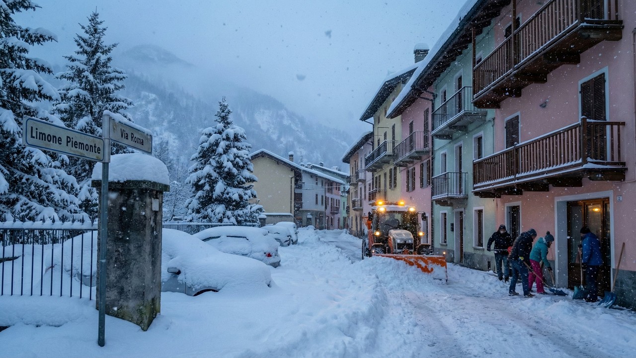 ❄️ Лимоне, Пьемонт, Италия. СНОВА ПОХОРОНЕНЫ ЗАЖИВО — Сильная снежная буря поглотила весь альпийс...