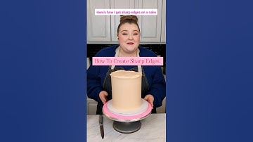 How sharp are your cake edges? #voiceover #cake #caketips #cakedecorating