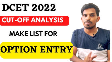DCET 2022 CUT-OFF ANALYSIS FOR OPTION ENTRY