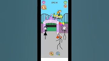 Skip love - Stickman Game Puzzle -level 34- gameplay walkthrough #skiplove #stickman
